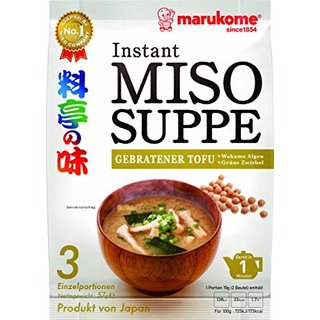 Marukome Instant Misosuppe m. geb. Tofu 57g
